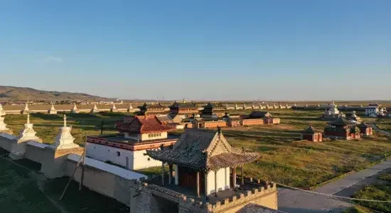 Celebrating Naadam festival