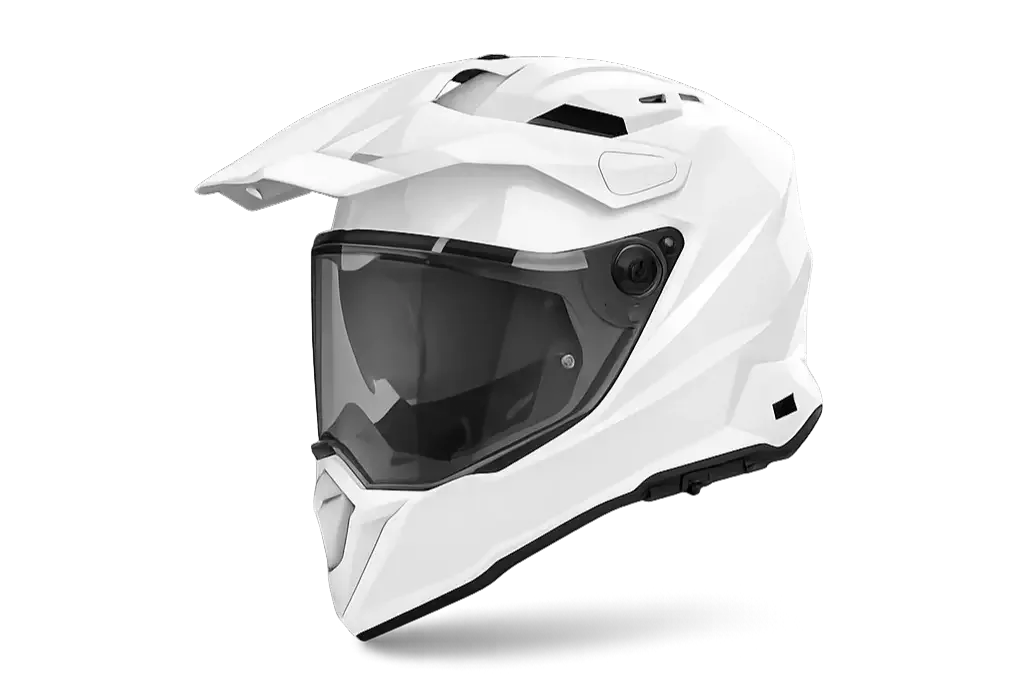 Professional dual-sport motorcycle helmet for Mongolia adventure tours and cross-country riding