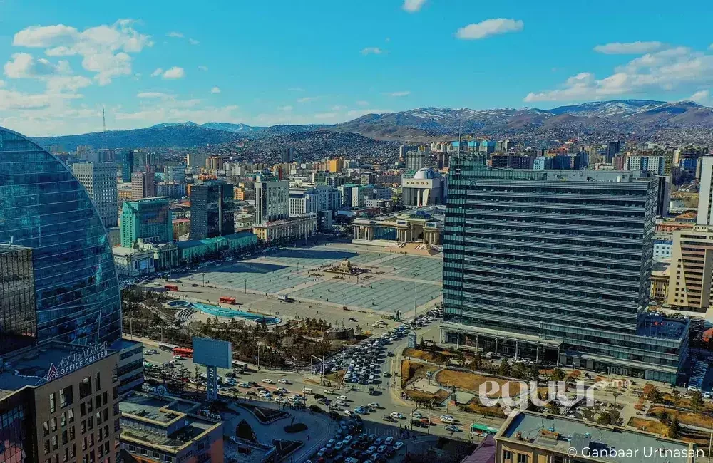 Scenic river landscape captured on a Mongolia tour