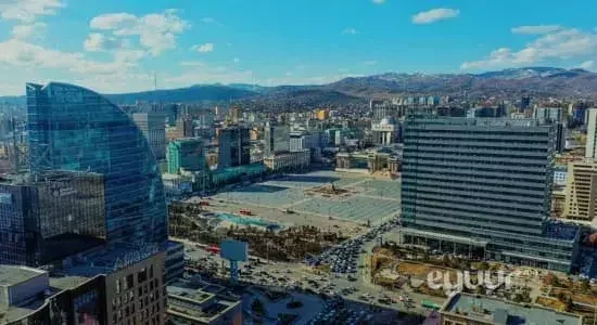 Scenic river landscape captured on a Mongolia tour